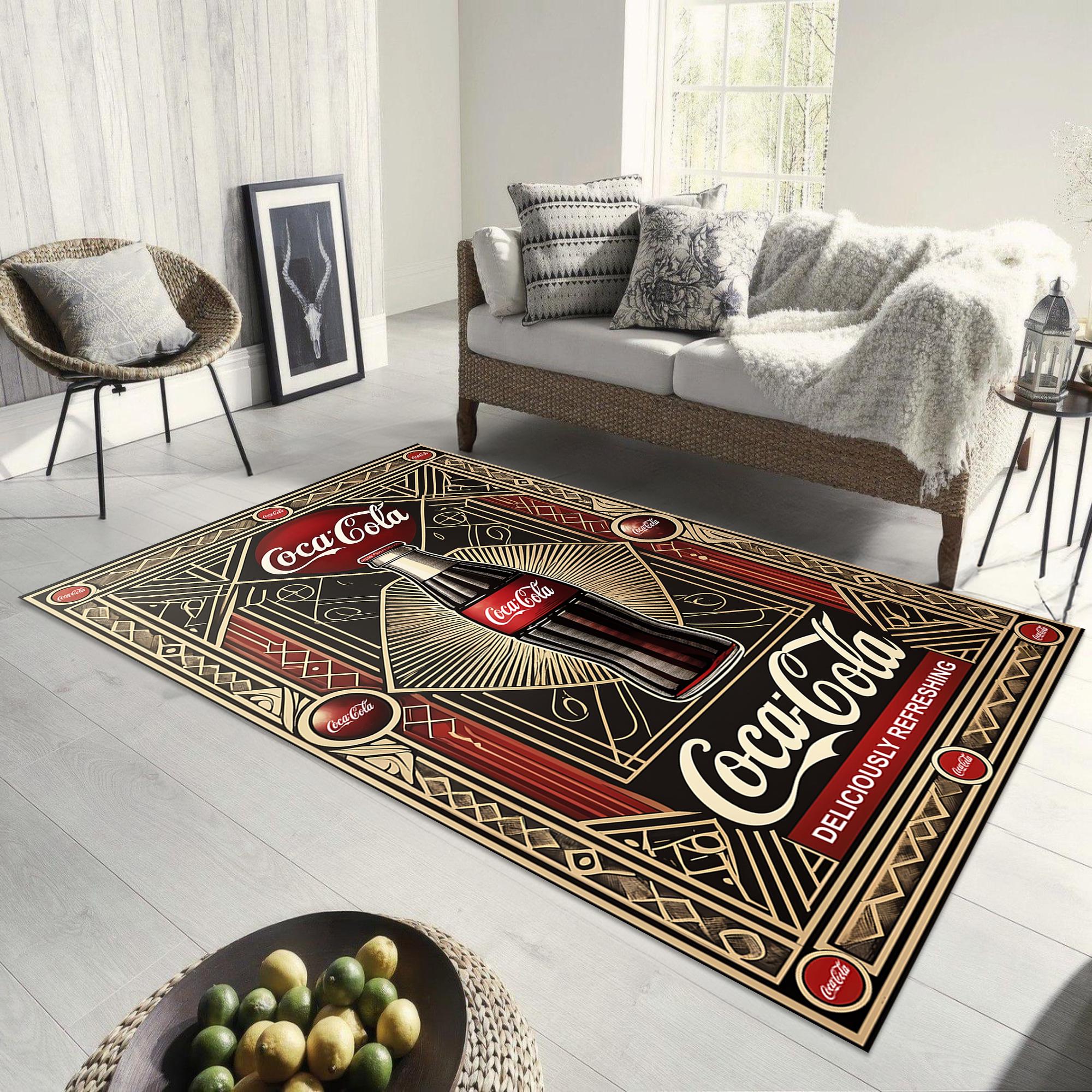 Coca Cola Area Rug: Washable Anti-slip Coke Carpet - Etsy