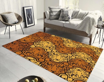 Bengal Tiger Print Rug: Modern Safari Home Decor