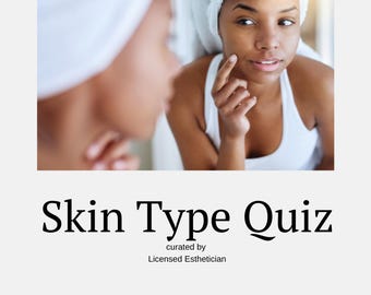 Teste de Tipo de Pele para Imprimir | Identifique Pele Normal, Oleosa, Seca e Mista (Download Digital)
