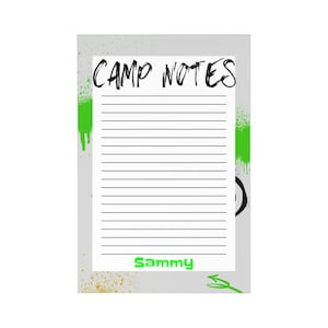 Personalized Stationery - Girls Personalized Postcards with Envelopes for Summer Camp, Stationery and Envelopes For Kids Camp,