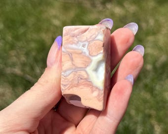 Pink Agate Pieces | Authentic Cotton Candy Agate | Heart & Sacral Chakra | Energy Work and Crystal Healing | Metaphysical Healing | Love