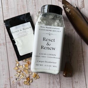 Reset & Renew Carpet Deodorizer | Clean Cotton Scented Odor Eliminator