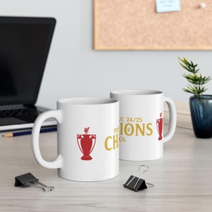 Liverpool Champions Mug Liverpool Mug 24/25 Winners Anfield Fan Gift Merseyside Reds Supporter Mug Best Gift for Liverpool Fan Reds Cup