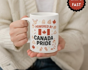Tasse à café de style vintage Canada Pride | Tasse unique de culture canadienne pour les amateurs de café | Tasse à café drapeau du Canada | Verres confortables