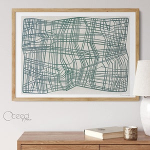 Modern teal original digital art print featuring a neutral linear design with geometric abstract elements. This minimalist wall art adds a sleek and contemporary touch to any space. High-resolution instant digital download for easy printing and framing. Perfect for modern, Scandinavian, and boho interiors. Ideal for living rooms, bedrooms, offices, or gallery walls. Stylish and versatile abstract artwork to enhance any home with a calming and artistic aesthetic.