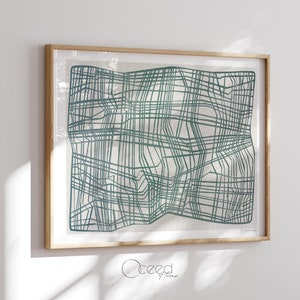 Modern teal original digital art print featuring a neutral linear design with geometric abstract elements. This minimalist wall art adds a sleek and contemporary touch to any space. High-resolution instant digital download for easy printing and framing. Perfect for modern, Scandinavian, and boho interiors. Ideal for living rooms, bedrooms, offices, or gallery walls. Stylish and versatile abstract artwork to enhance any home with a calming and artistic aesthetic.