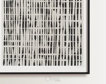 Modern Abstract Black And White Art Print Textured Minimal Geometric Monotone Wall Print Gallery Wall Print Instant Digital Download Prints
