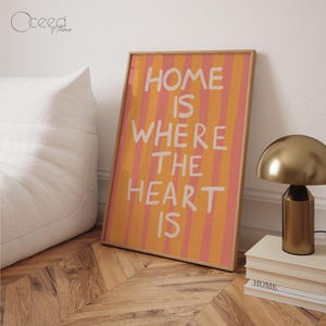 Bright Colorful Motivational Text Wall Print Fun Printable Pink And Orange Dorm Room Poster Textured Text Art Print Instant Digital Download