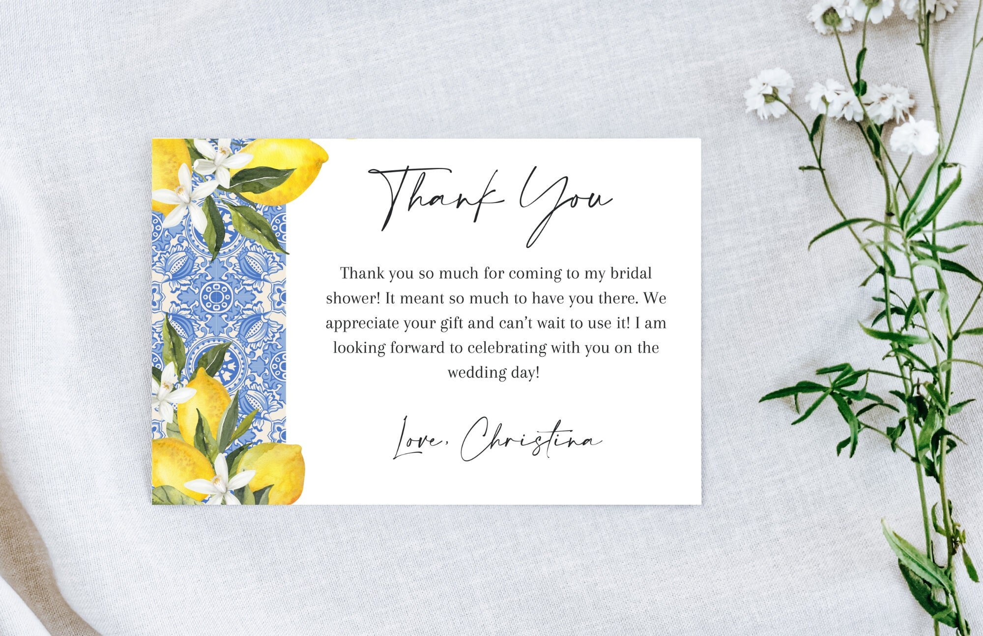 Amalfi “Thank You So Much” Card Set Amalfi “Thank You So Much” Card Set