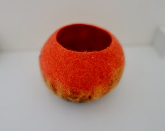 Felted Vessel/small sculpture/home decor