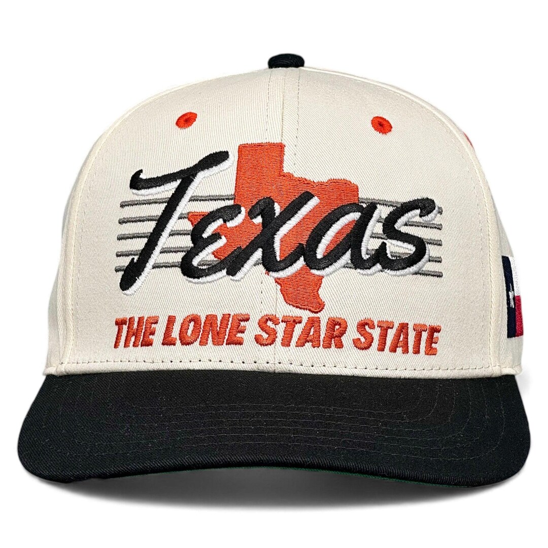 Texas Snapback Texas Snapback - the Longhorn (cream/black) - Etsy