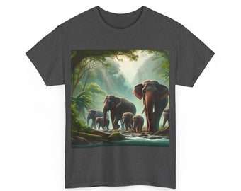 Unisex T-Shirt faszinierende Welt der Elefanten