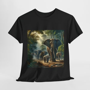 Unisex T-Shirt faszinierende Welt der Elefanten Bild 1