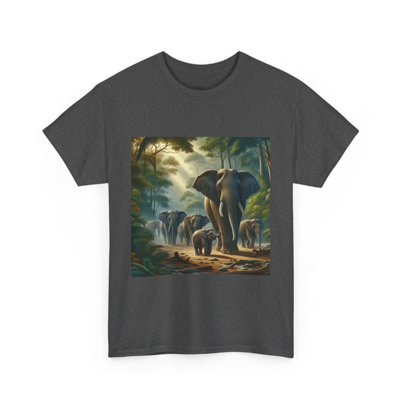 Unisex T-Shirt faszinierende Welt der Elefanten Bild 4