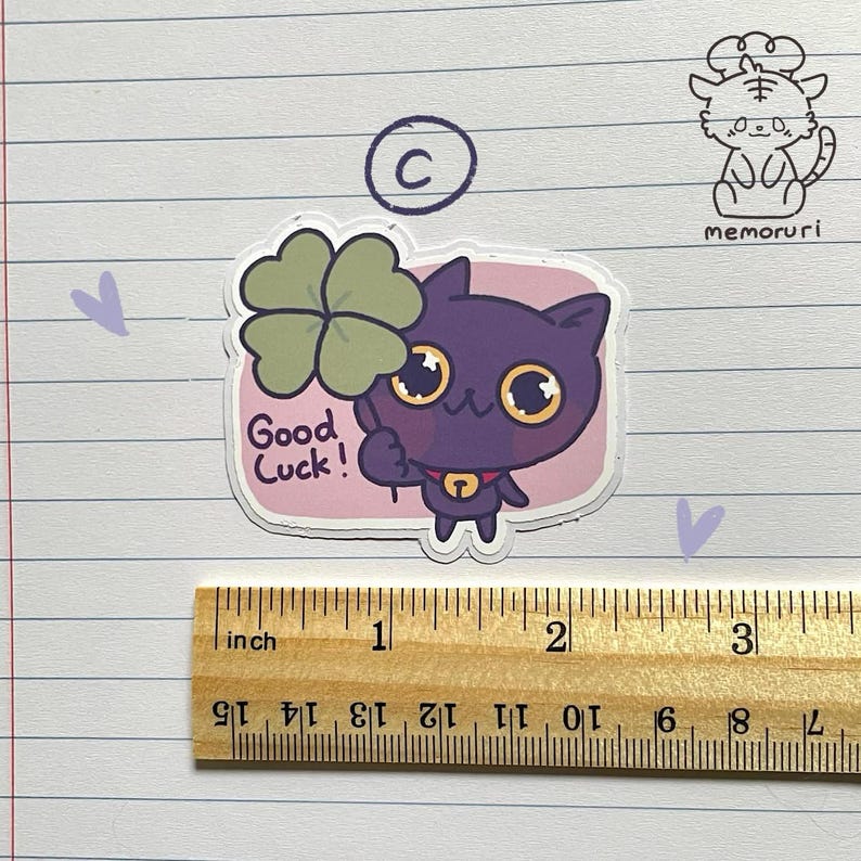 Good Luck - Cute Silly Funny Stickers by Memoruri - Etsy