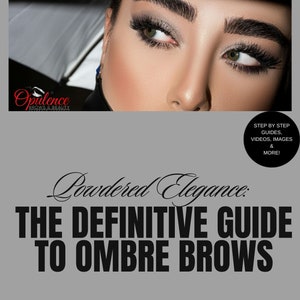 Ombre Powder ebook, Ombre Powder Training, Brow Tattoo Training, Permanent Brows, Permanent Brow Tinting, Digital Training, Powder Brows