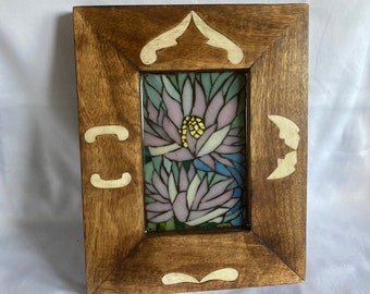 Stained Glass Lotus Mosaic