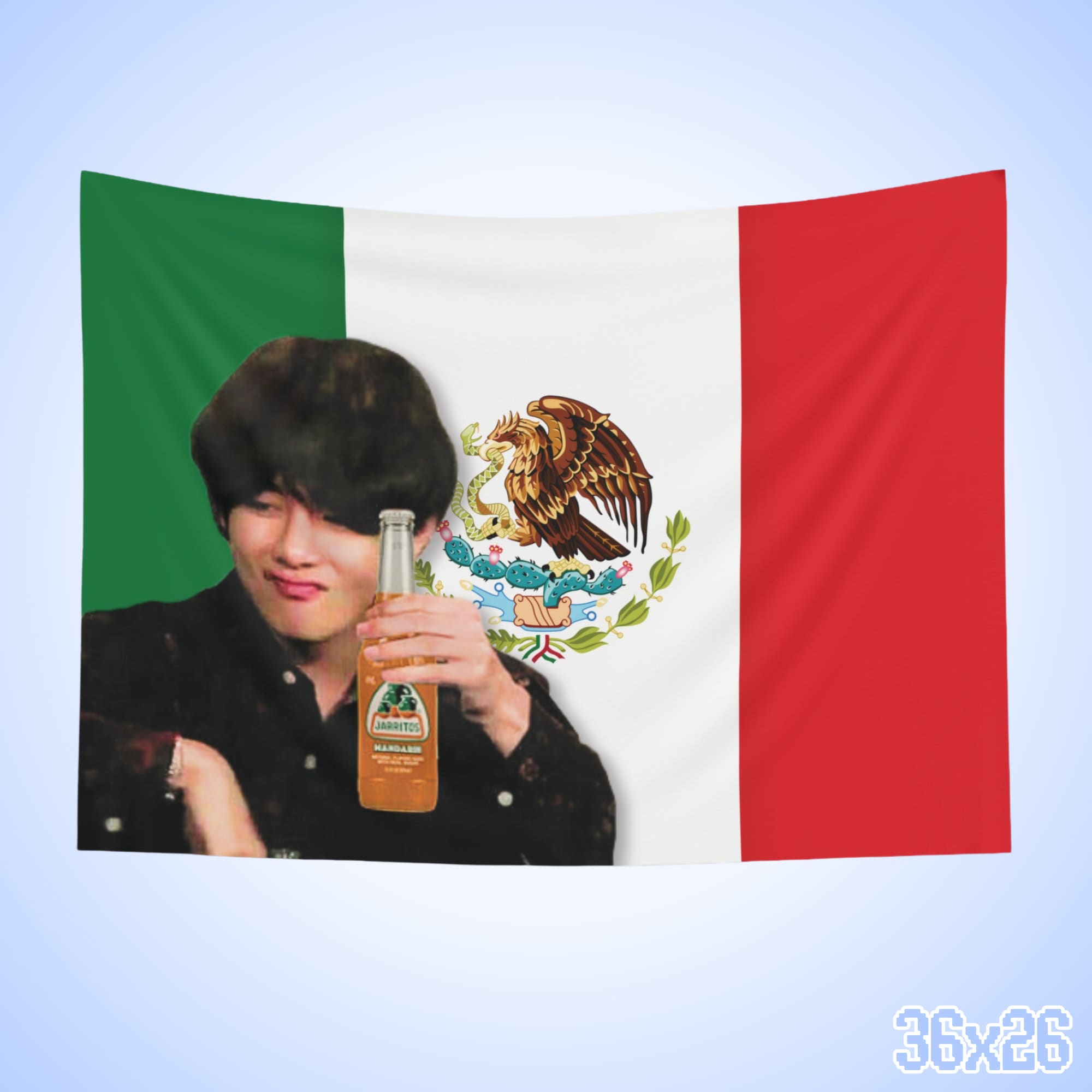 BTS  IMAGE FLAG ［V］ KPOP FLAG] BTS V TAEHYUNG American Flag Wall Tapestry Army