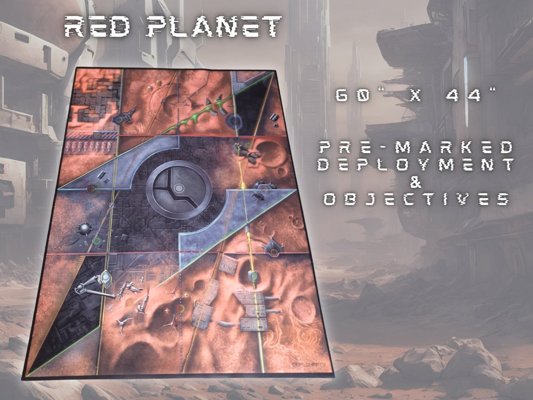 Red Planet Single Sided 40k Competitive Battle Mat 60 X 44 Inches ...