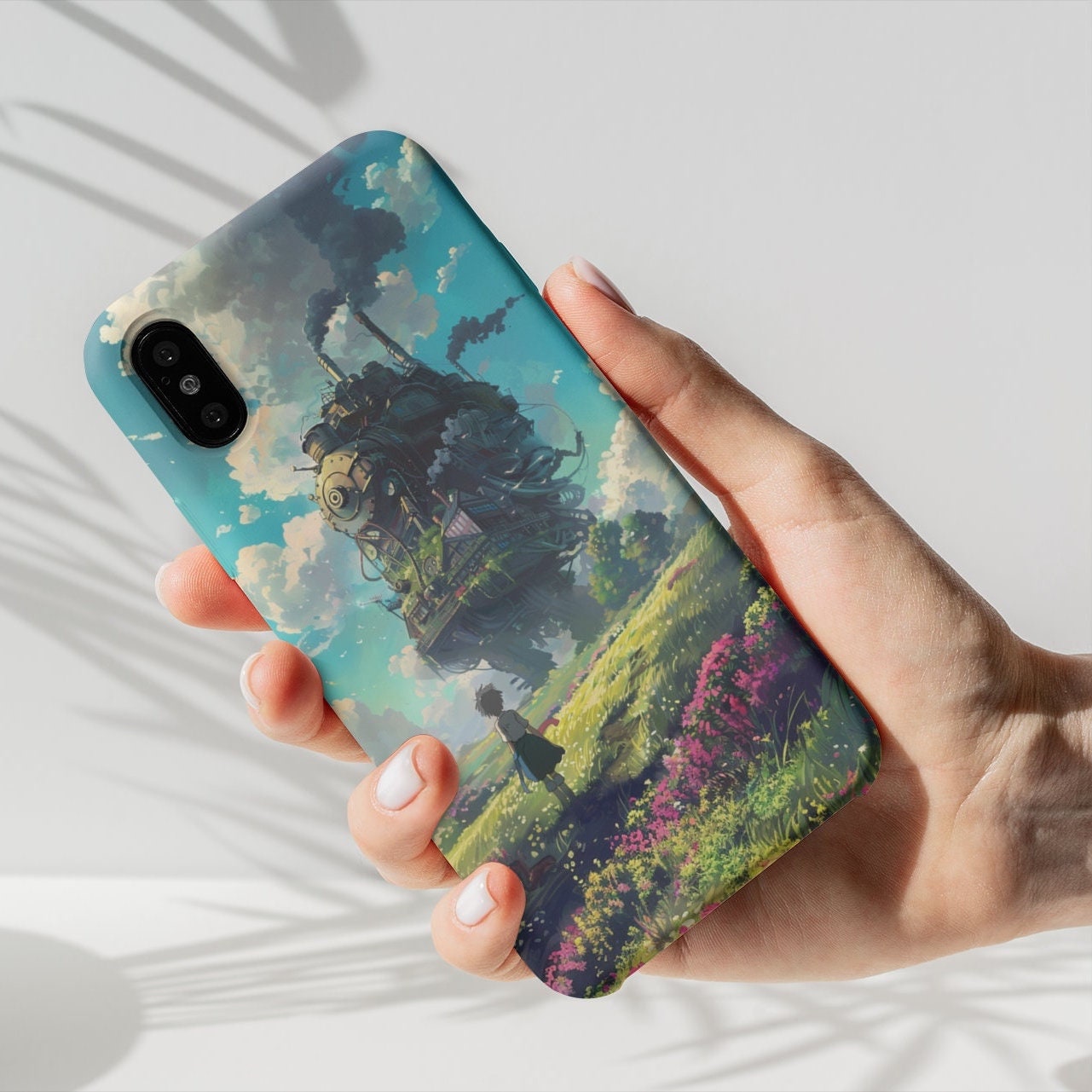 Howl's Moving Castle Phone Case, Studio Ghibli Phone Case, Watercolor