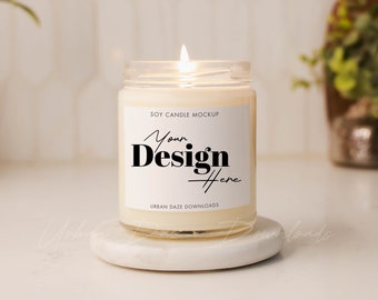 Printify Candle Mockup Aesthetic Soy Candle Mockup Digital Download Boho Candle Mockup Stock Photo Lifestyle Photography