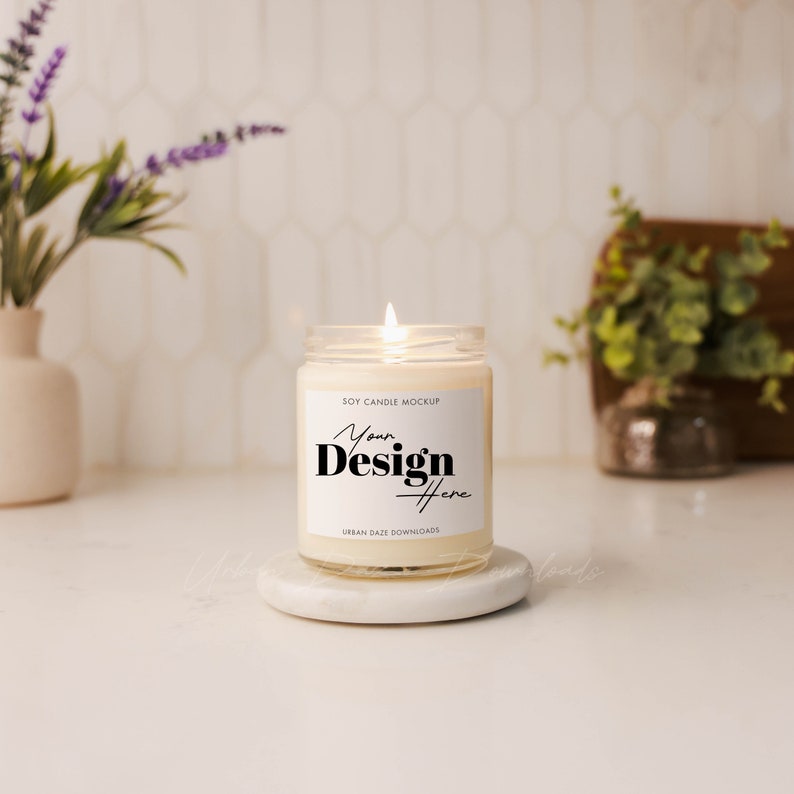 clean modern candle mockup printify candle mockup cute aesthetic candle mockup white soy candle kitchen mockup