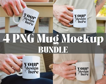 Mug Mockup Man Holding Bundle Printify Mug Mockup Man 11oz White Mug Mockup Man Holding 11oz White Mug Mockup Bundle