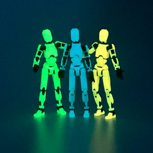 Dummy 13 V2 - Glow Armor w/ Carbon Fiber (Assembly Required) - Articulated Action Figure Upgraded Design - SAME DAY SHIPPING!