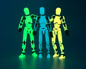 Dummy 13 V2 - Glow Armor w/ Carbon Fiber (Assembly Required) - Articulated Action Figure Upgraded Design - SAME DAY SHIPPING!