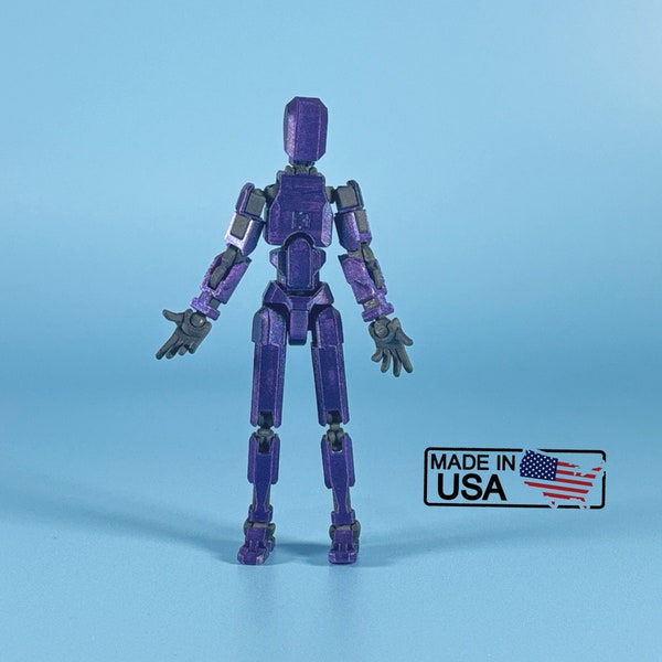 Dummy 13 V2 - Galaxy Purple w/ Carbon Fiber (Assembly Required) - Articulated Action Figure Includes M/F Chest Styles - SAME DAY SHIPPING!