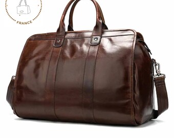 Travel bag, Genuine leather Travel bag, Leather travel bag men, Leather bag travel men, Leather Duffel Bag, ,Weekender bag, gift for her/him