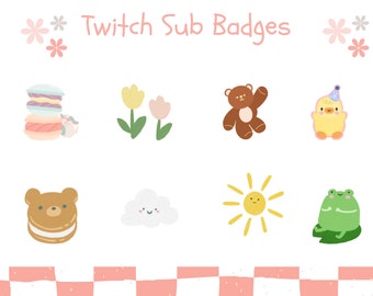 Twitch Badges Twitch Badge Flair Twitch Badges Cat Twitch Badge Anime Twitch Badge Bunny Pink Aesthetic Twitch Badge