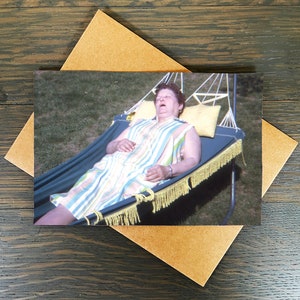 Carte de voeux de retraite des baby-boomers - photographie vintage humoristique et drôle pour l'ancienne génération nostalgique 001