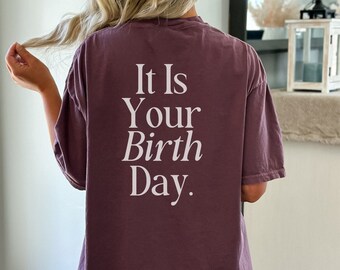 Förlossningsassistent-tröja, rolig förlossningsdoula-tröja, förlossningsstöd-tröja, barnmorska-t-shirt, presenter till förlossningsarbetare, doula-present