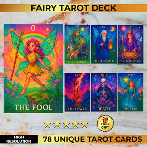 洋書 Fairy Land tarot deck Fairy Land Tarot Deck. Vintage Illustration Tarot Cards - Etsy
