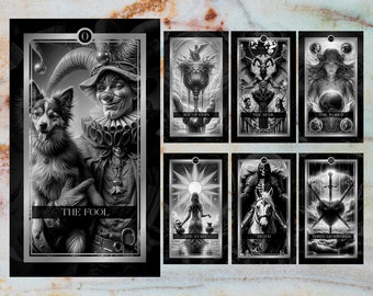 Complete Tarot Deck 78 Tarot Cards Printable Full Tarot Cards Deck ...