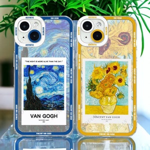 Van Gogh iPhone Case Vintage Oil Painting Case Artsy Case Fine Art Phone Case Van Gogh Sunflowers Van Gogh Painting iPhone Case iPhone 15