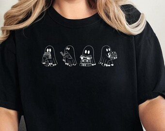 Ghost Reading Books Shirt, Bookish Halloween Tshirt, Halloween Reading Shirt, Funny Ghost Reading Shirt, Librarian Shirt, Spooky Book Tee