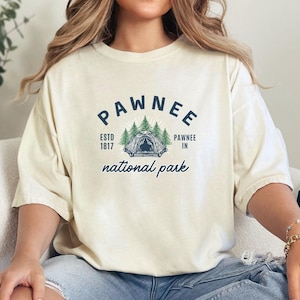 Parks & Rec Shirt, Pawnee National Park, Comfort Colors®, Parks and Recreation Shirt, Leslie Knope Tee, TV Fan Gift Ron Swanson, TV Fan Gift