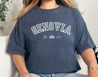 Princess Diaries Shirt, Genovia Tshirt, Graphic Tee for Her, Gift for Sister, Gift for Her, Gift for Girlfriend