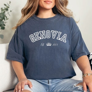 Princess Diaries Shirt, Genovia Tshirt, Graphic Tee for Her, Gift for Sister, Gift for Her, Gift for Girlfriend