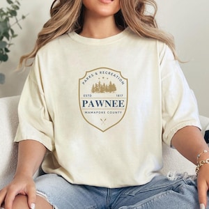 Parks & Rec Shirt, Pawnee County, Comfort Colors®, Parks and Recreation Shirt, Leslie Knope Gift, TV Fan Gift, Ron Swanson, TV Fan Gift