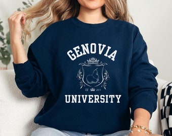 Princess Diaries Sweatshirt, Genovia Crewneck, Genovia University Sweatshirt, 2000's TV Fan, Friend Gift, Sister Gift, Gift for Girlfriend