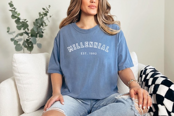 Custom Millennial Shirt, Custom Millennial Gift, 90s Baby, 80s Shirt, Millennial Gift, Custom Year Millennial Tshirt, Sister Gift, Wife Gift