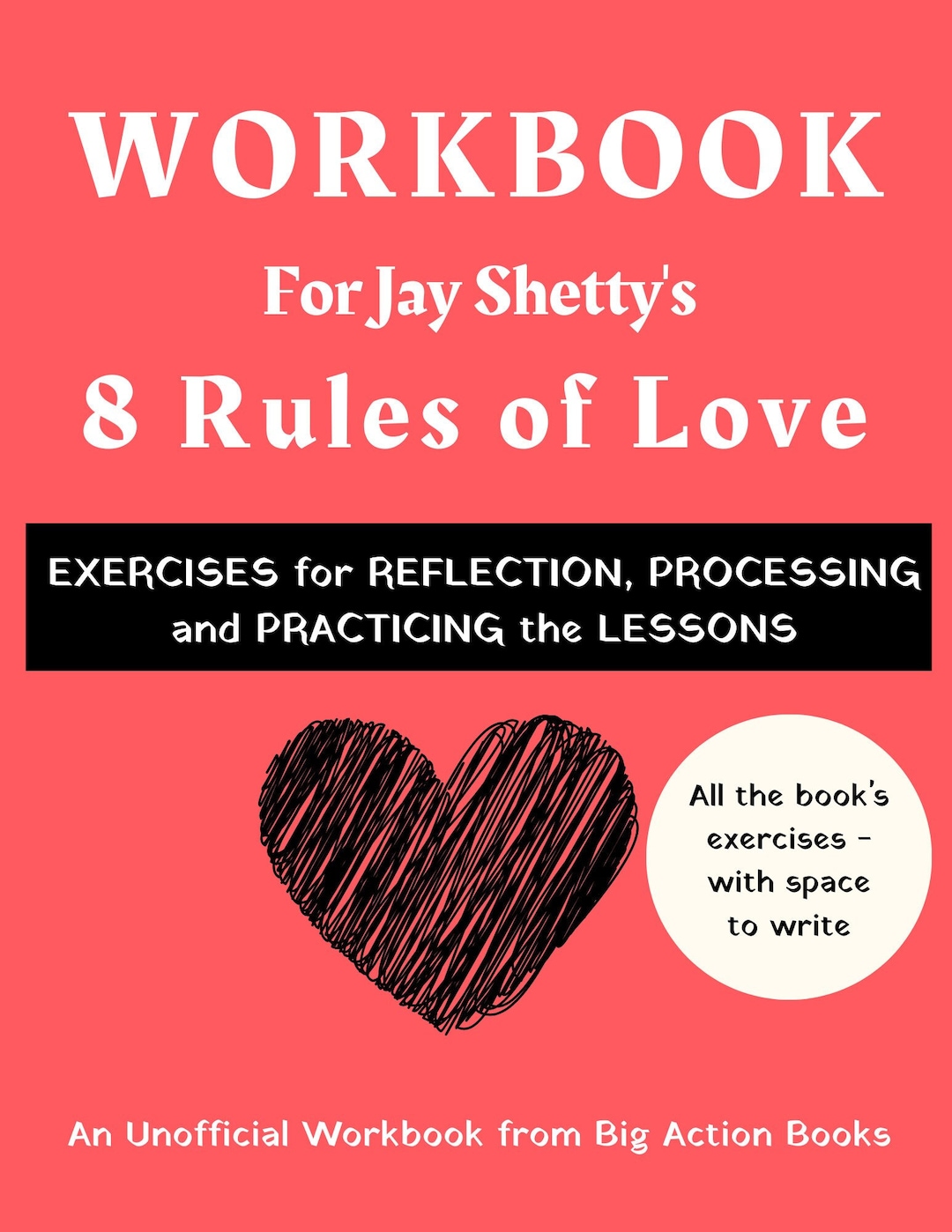 Workbook for 8 Rules of Love by Jay Shetty | PRINTABLE | Companion
