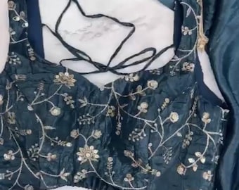 Ready to wear 1 min Saree| Saree with readymade blouse |Light weight|Easy to wear saree |Pleated with hooks| Gold crush Tissue Silk Saree
