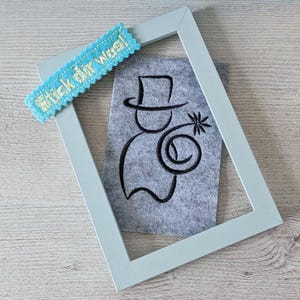 Schornsteinfeger 6x Stickdatei Blumenstecker, Anhänger, Mugrug, Einzelmotive für Glücksbringer, Geburtstagsdeko, Grußkarte stickdirwas