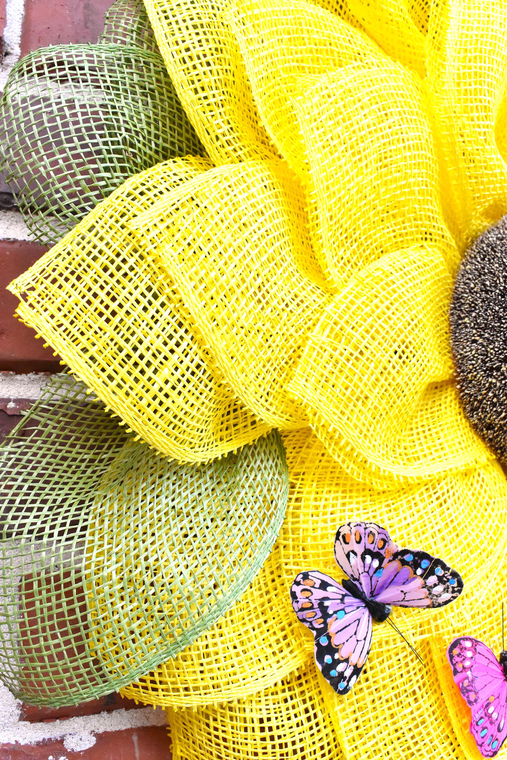 Yellow Sunflower Wreath for Front Door - Etsy
