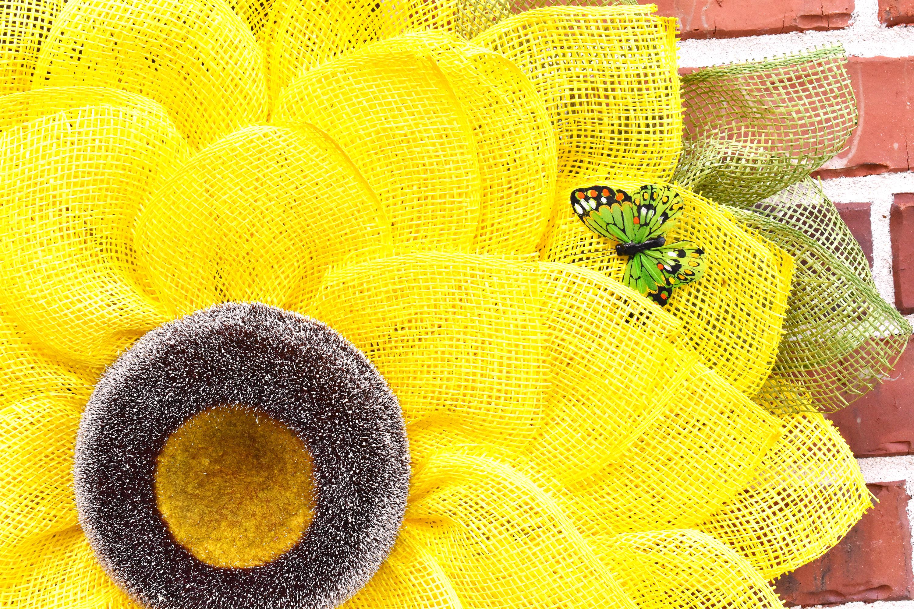 Yellow Sunflower Wreath for Front Door - Etsy