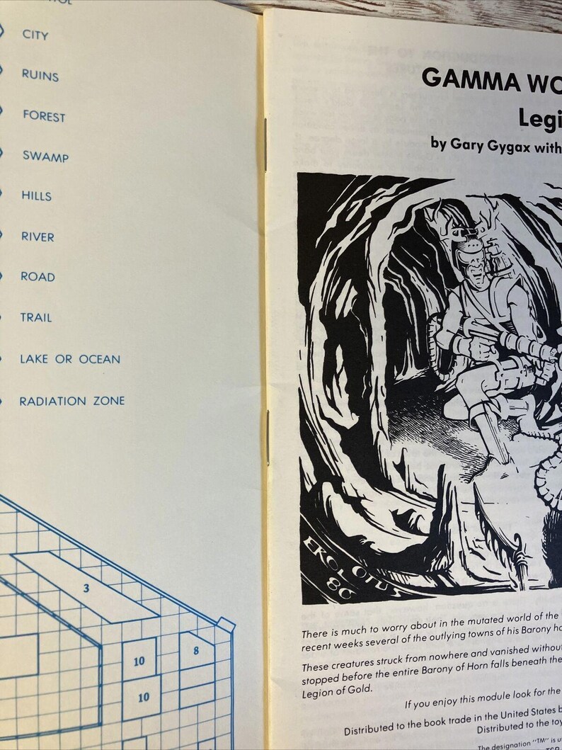 Legion of Gold (gamma World RPG Module GW1) Gary Gygax Exploration ...